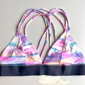 PINK Victoria’s Secret lounge/sport bra. Size med or fits a 34B.